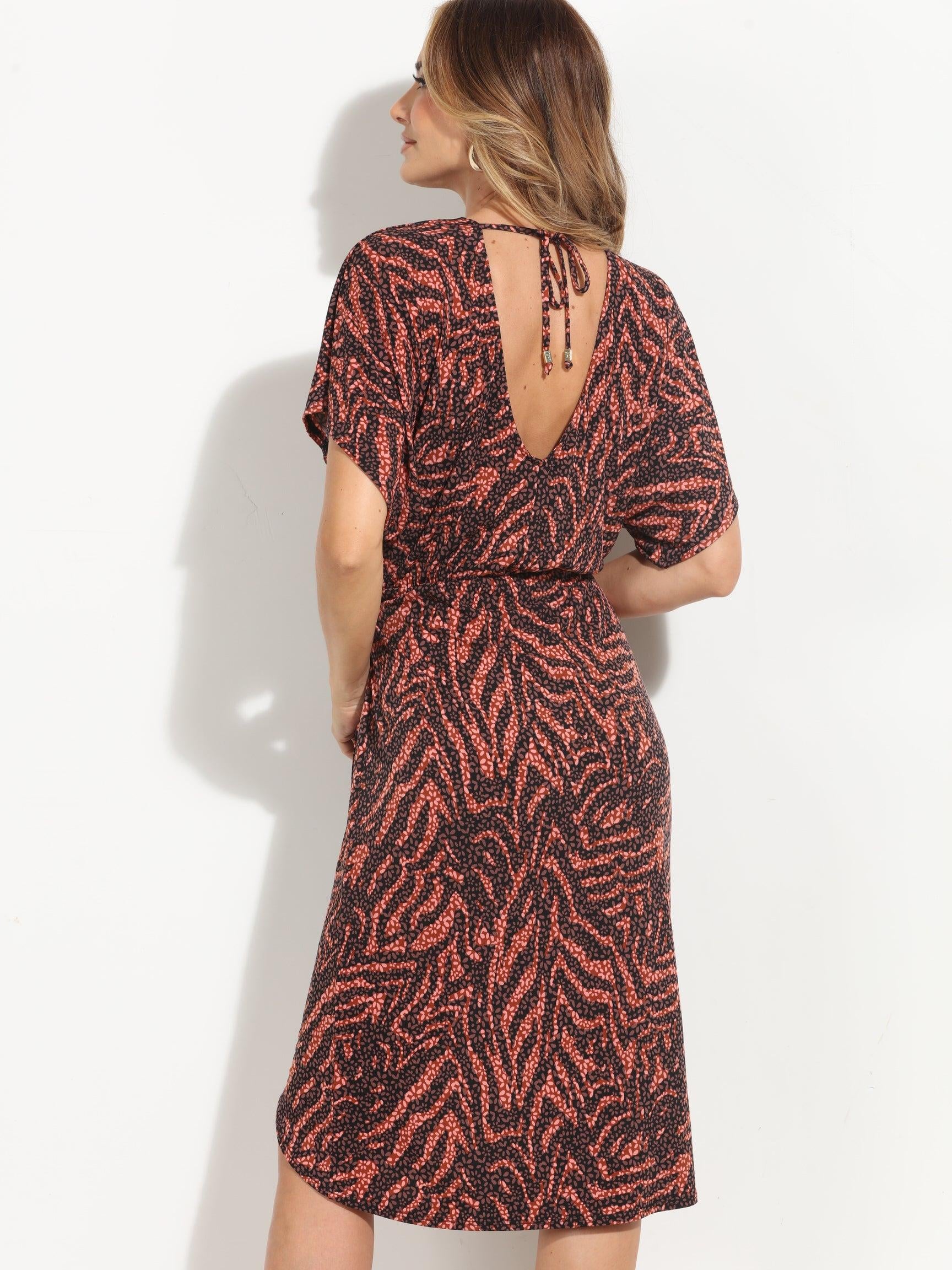 Brenda Faux Wrap Dress-BEST SELLER