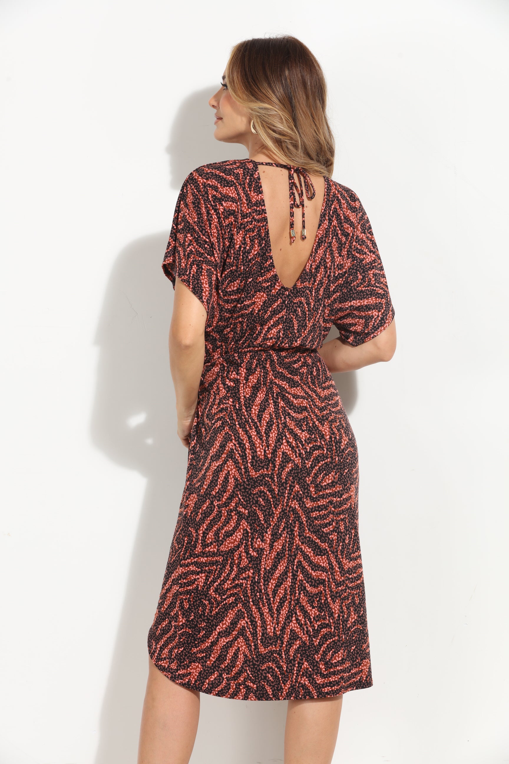 Brenda Faux Wrap Dress