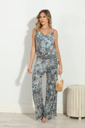 Fairfax Cowlneck Wideleg Stretch Jumpsuit-FINAL SALE