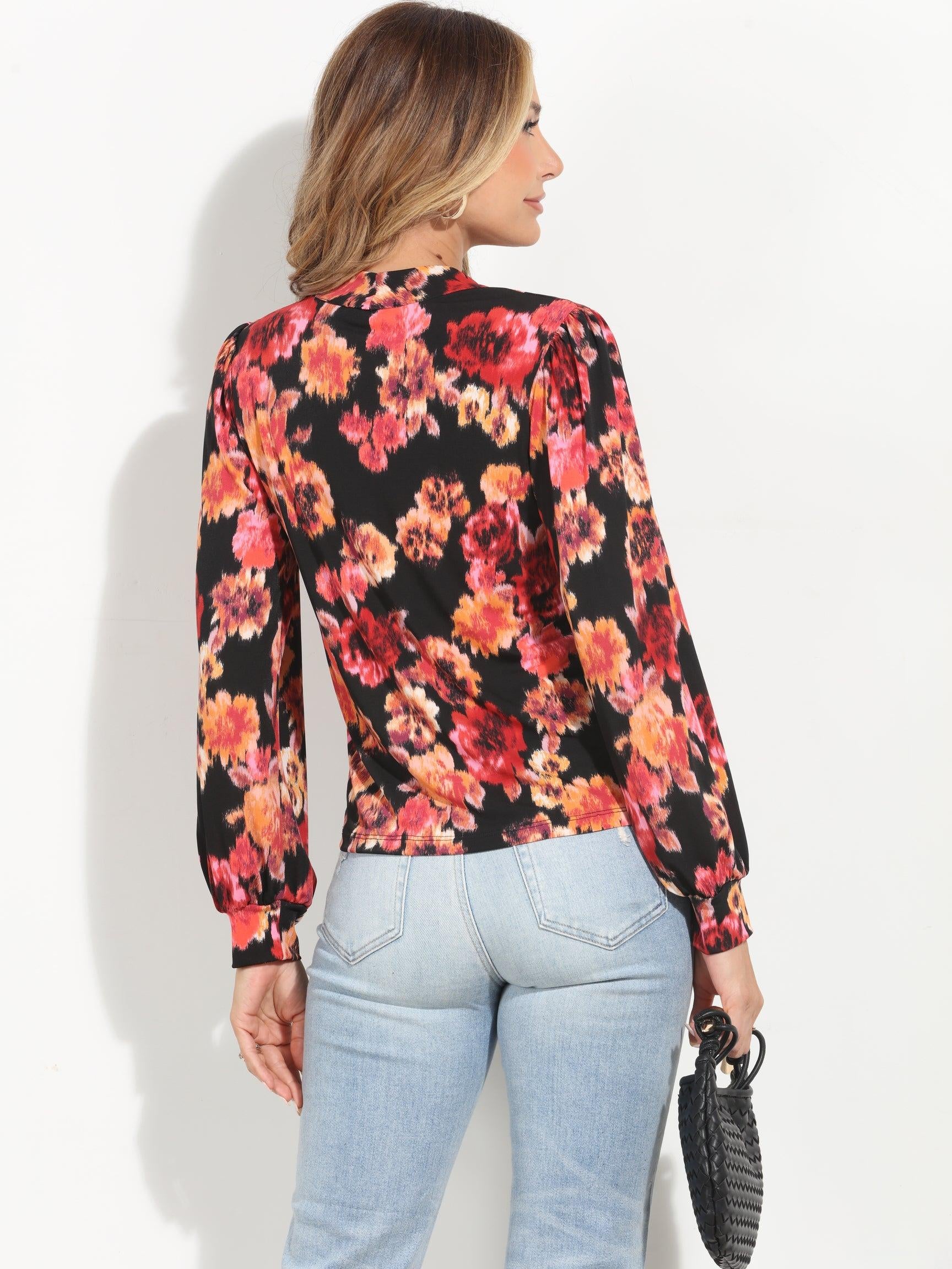 Olga Stretch Keyhole Top