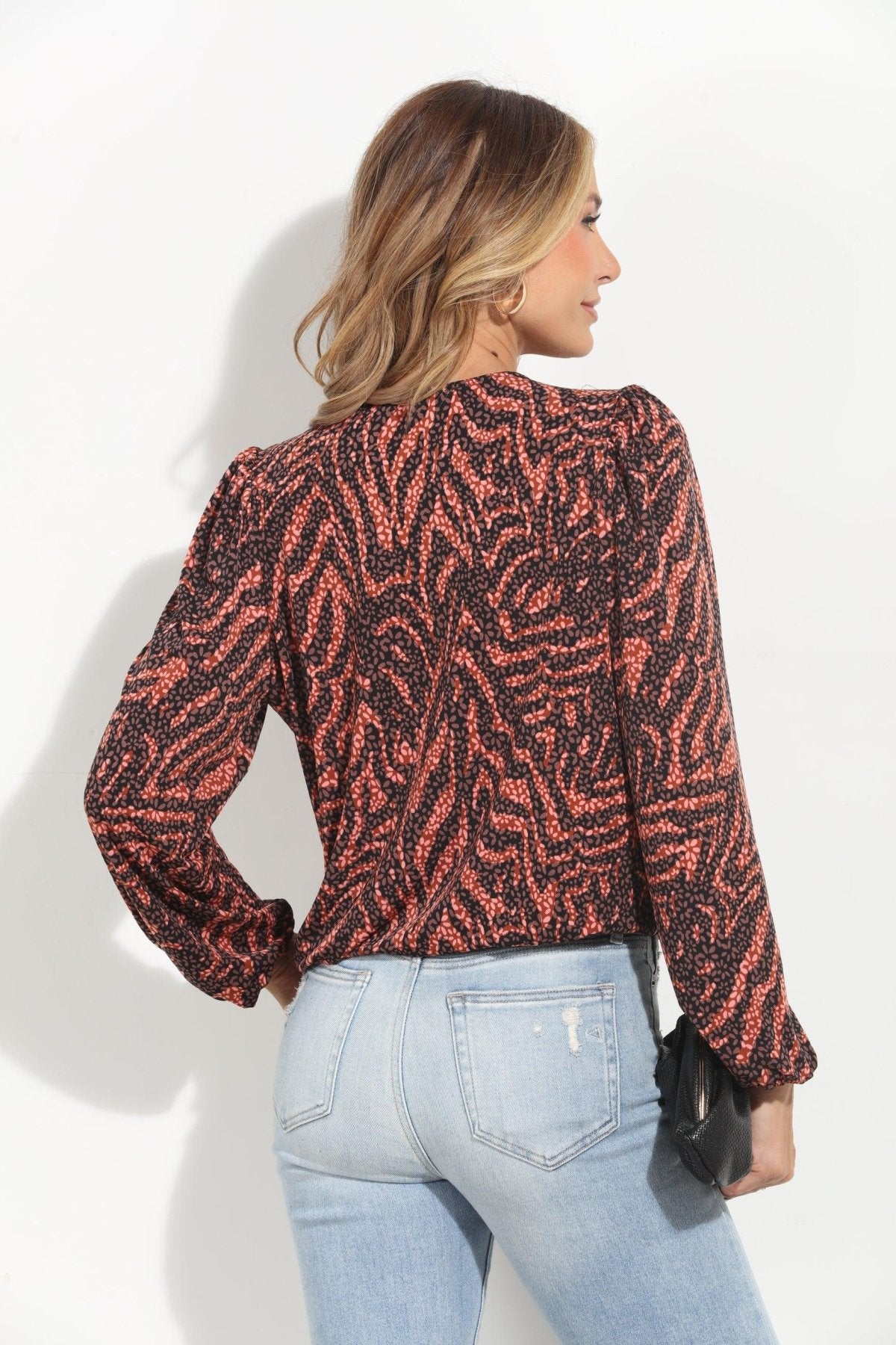 Brenda Mom Cropped Surplice Top-BEST SELLER