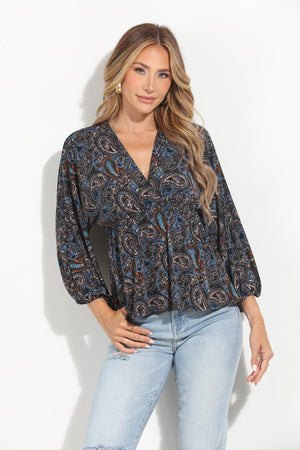 Alona Stretch Empire Waist Top