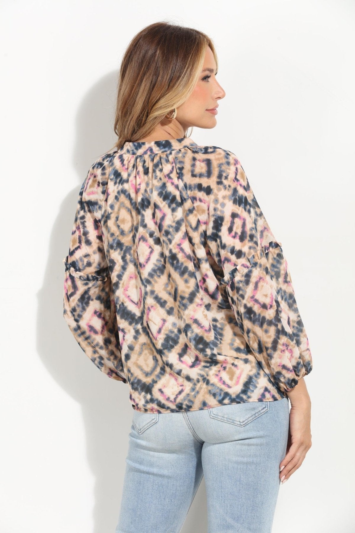 Nova Ruffle Sleeve Blouse-BEST SELLER