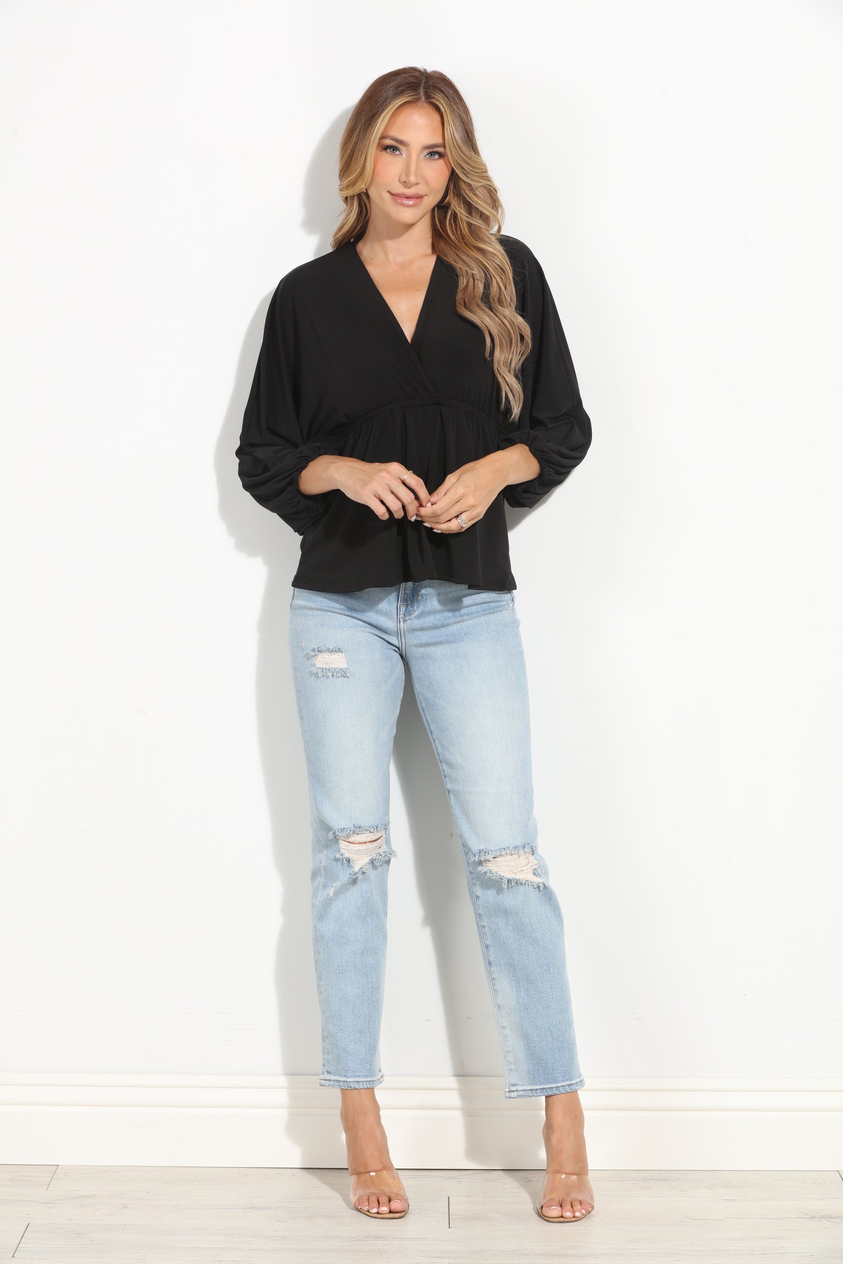 Black Long Sleeve Top