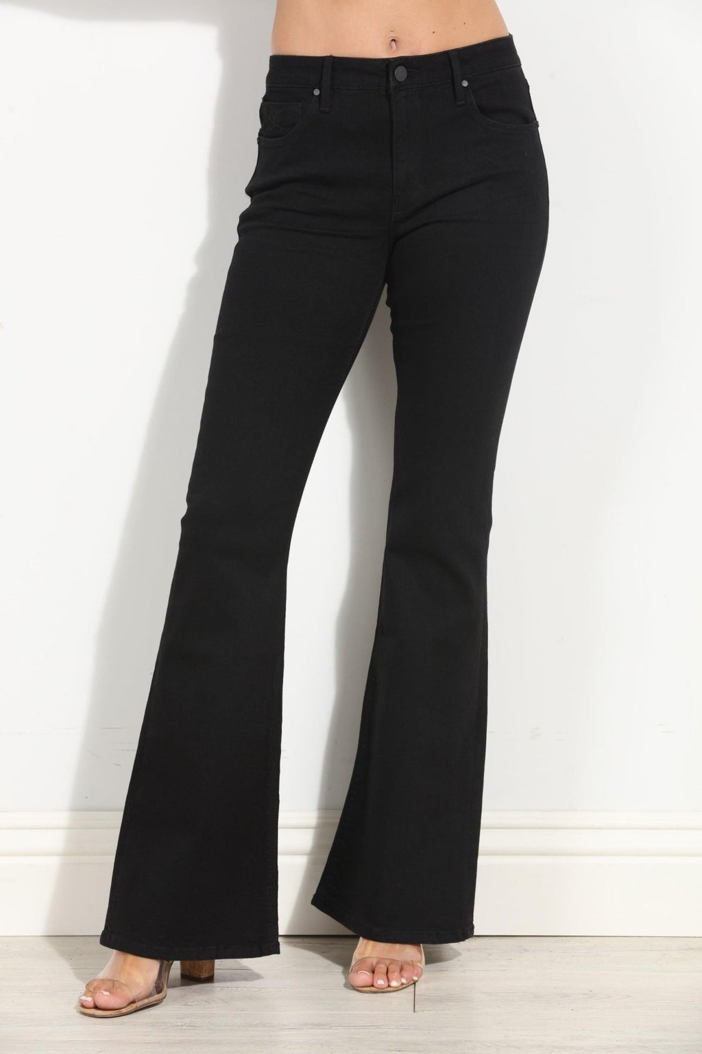 Unpublished Janet Black Flare Jeans-FINAL SALE