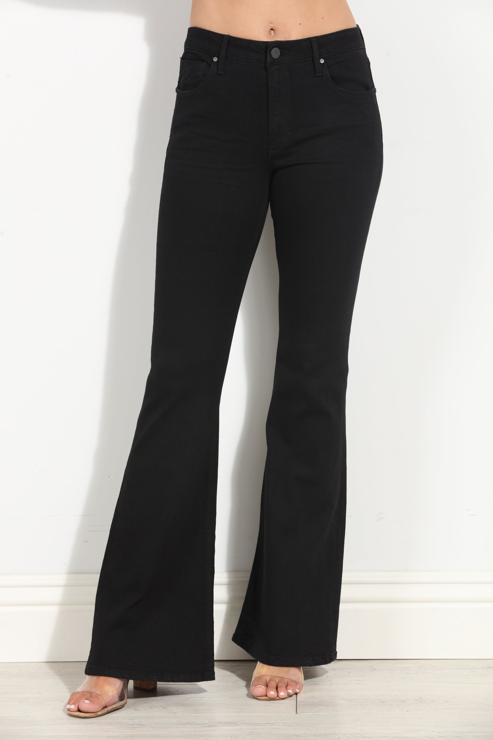 Unpublished Janet Flare Jeans- True Black