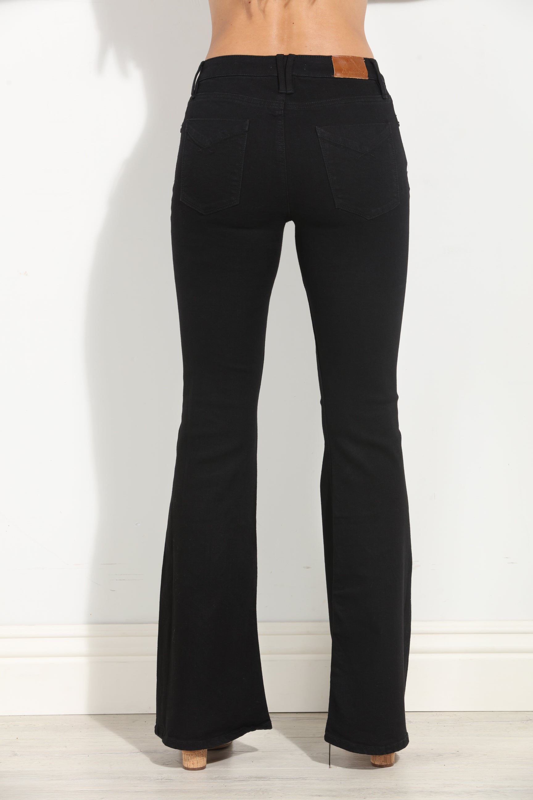 Unpublished Janet Black Flare Jeans-FINAL SALE