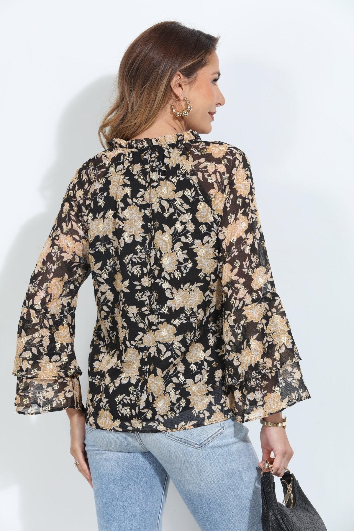 Whitney Flare Boho Sleeve Top-BEST SELLER