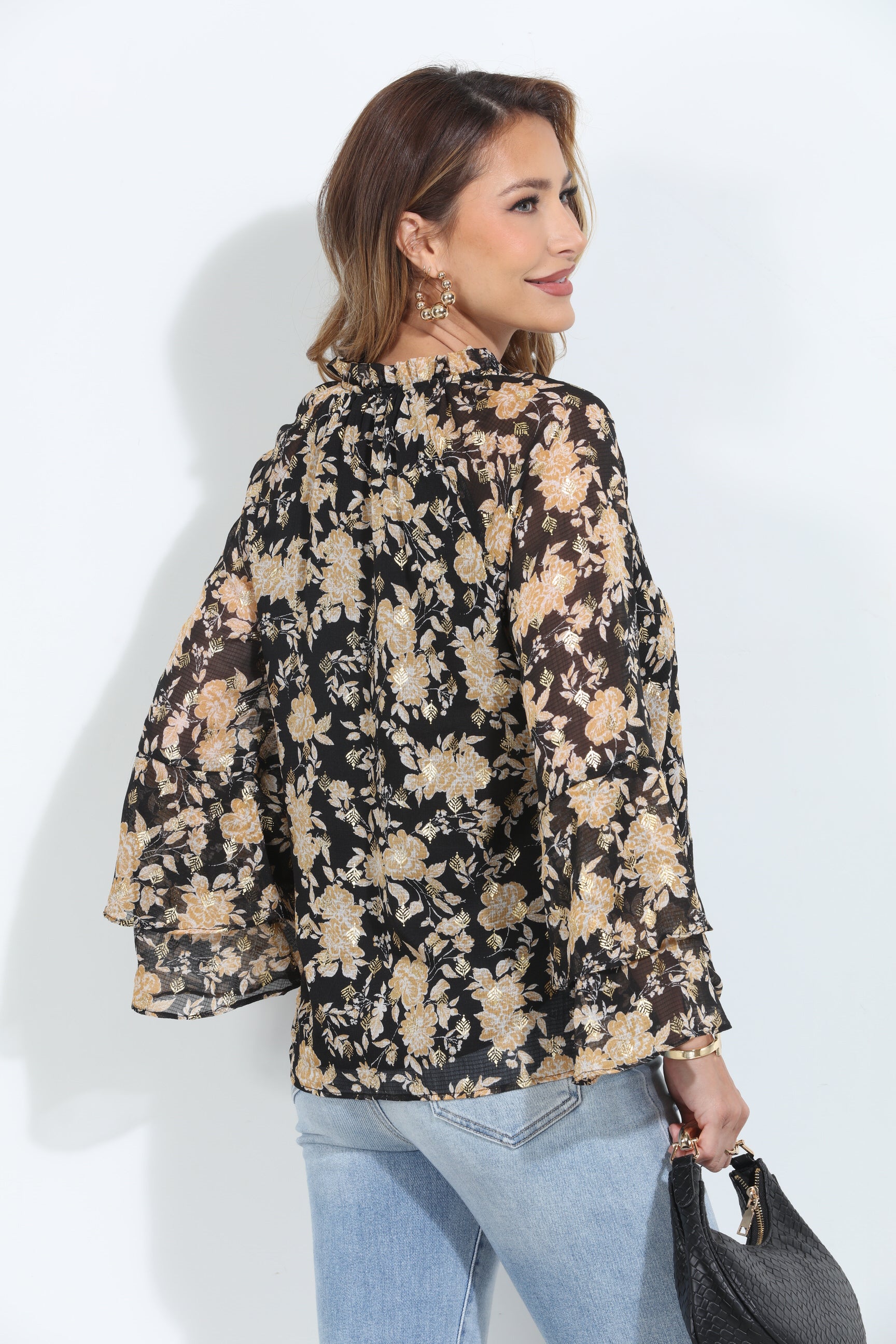 Whitney Flare Sleeve Top-BEST SELLER