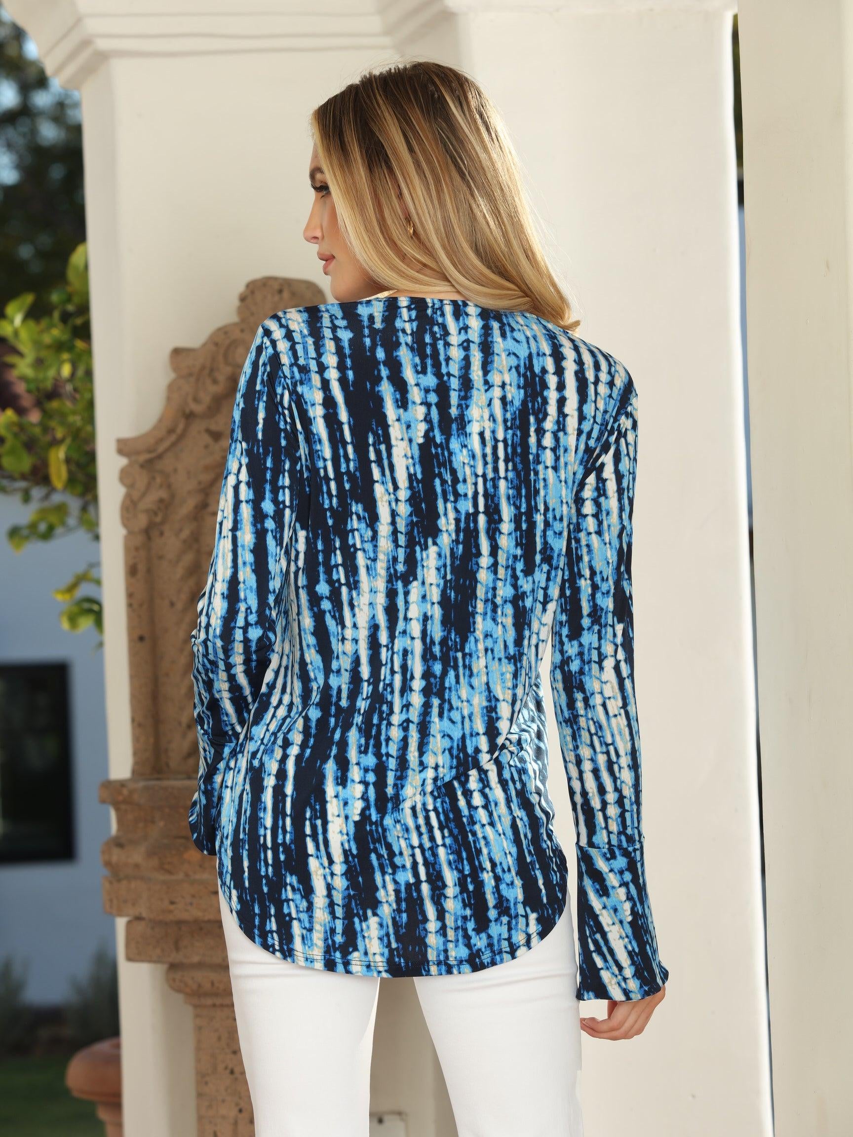 Ryleigh Stretch Ity Surplice X Top-FINAL SALE