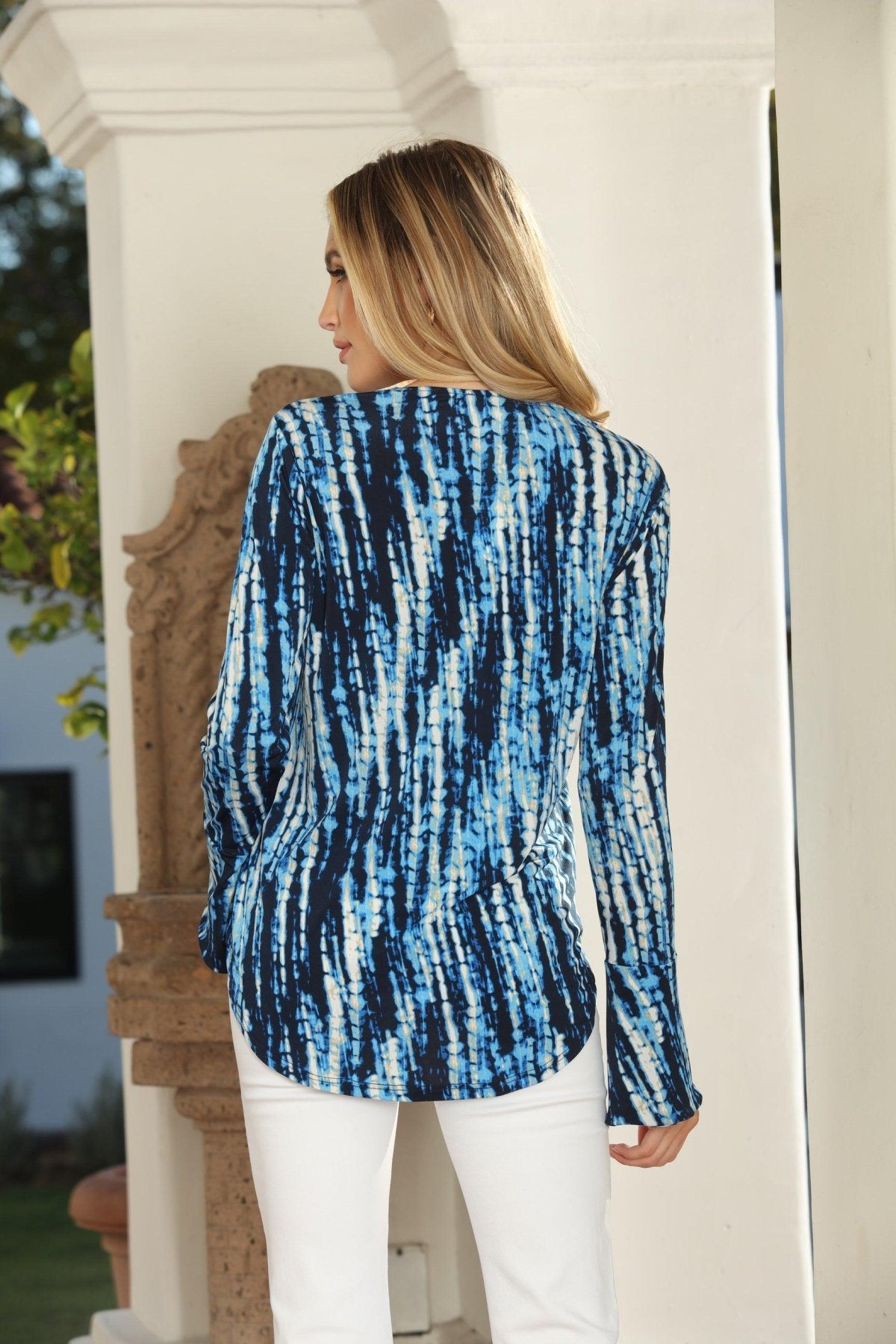 Ryleigh Stretch Ity Surplice X Top-FINAL SALE