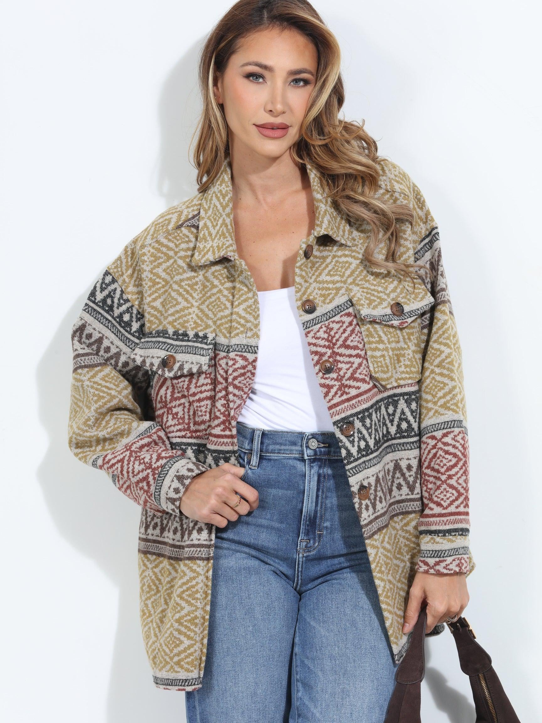 Dakota Boyfriend Shacket-FINAL SALE