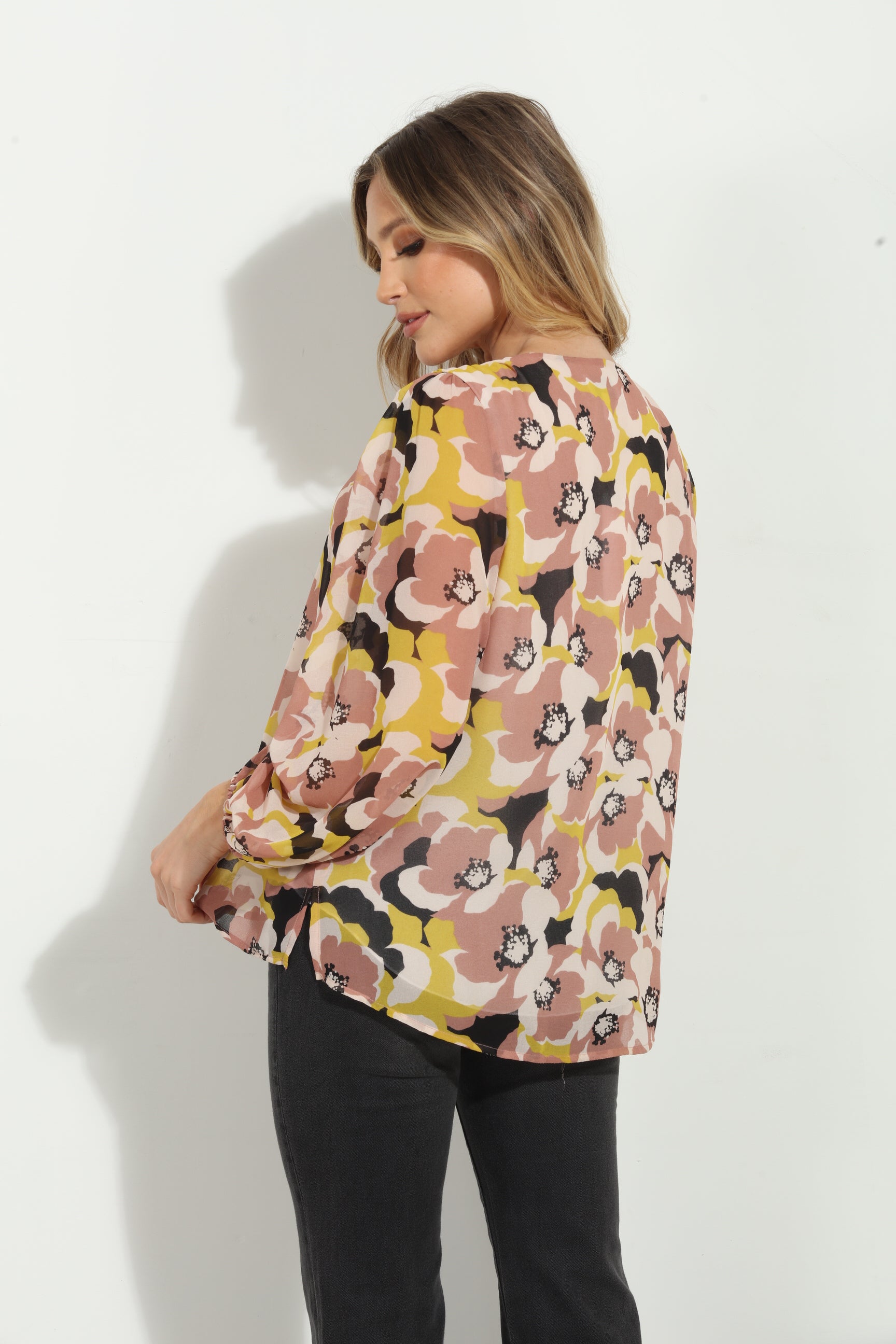 Ginny Sweetheart Chiffon Blouse-BEST SELLER