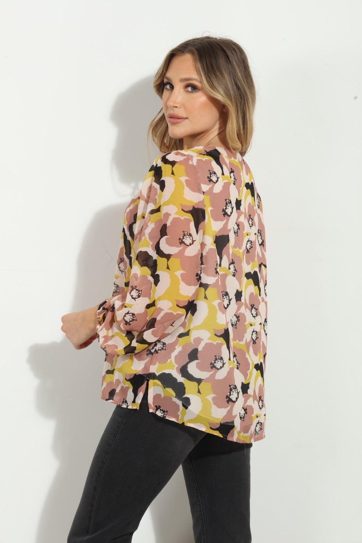 Ginny Sweetheart Chiffon Blouse-FINAL SALE
