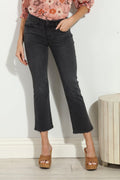 Unpublished Cropped Demi Flare Jeans -Coal-FINAL SALE