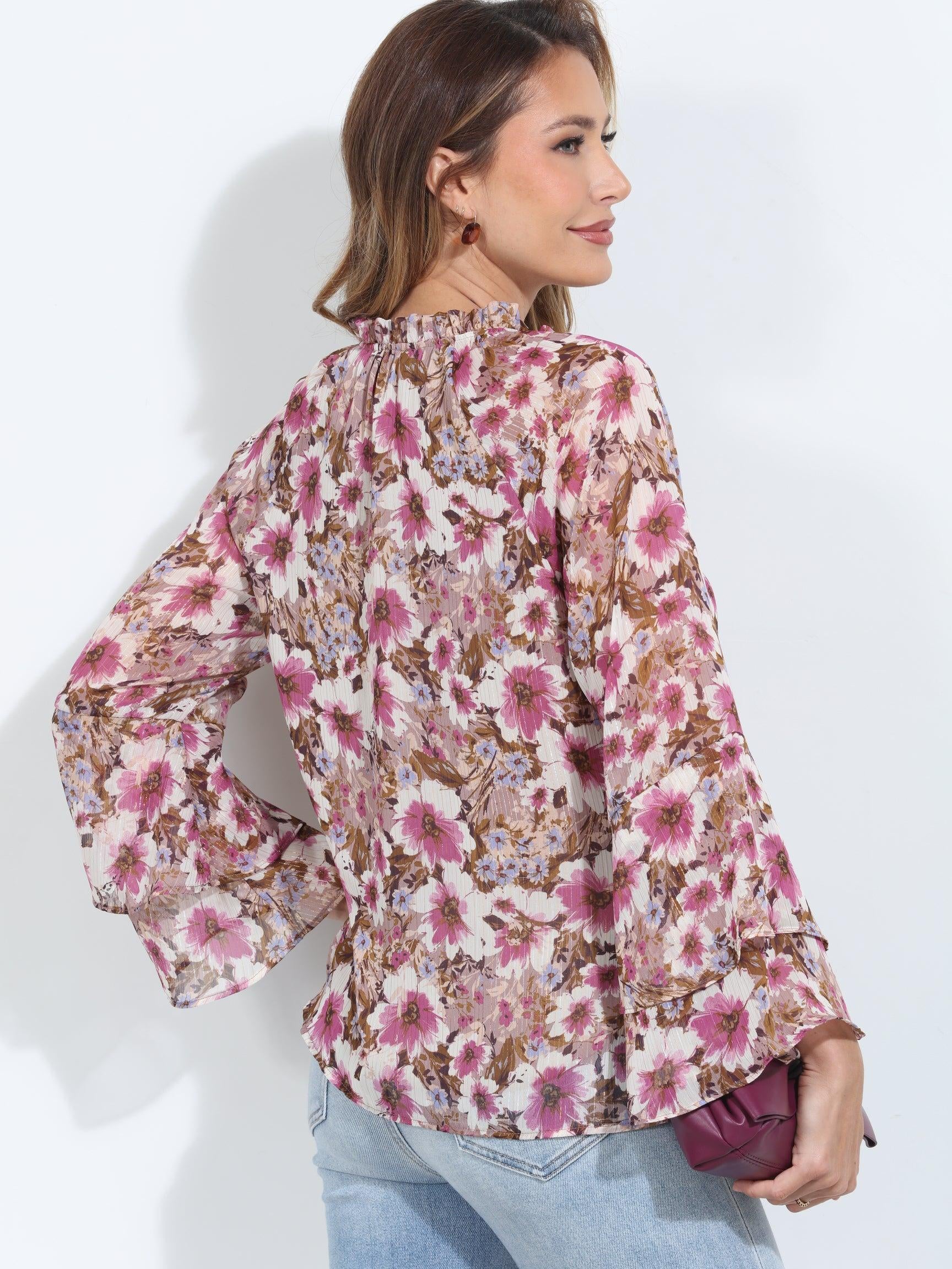 Dahlia Flare Boho Sleeve Top-BEST SELLER