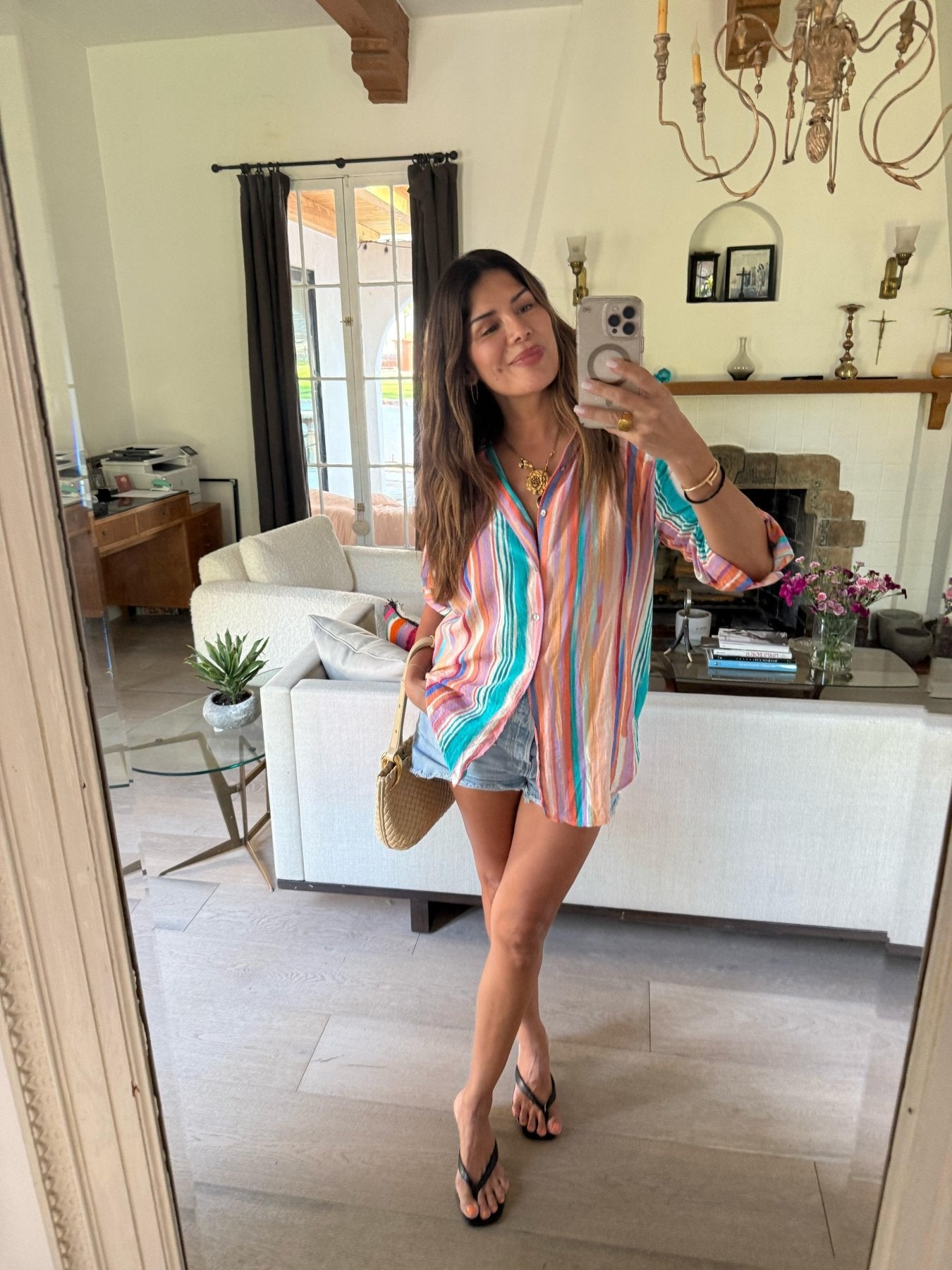 Vicente Button Up Blouse-FINAL SALE