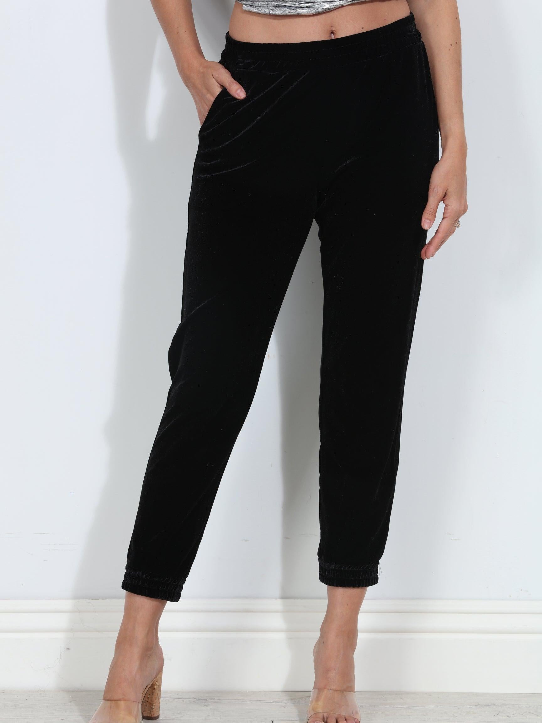 Black Velvet Joggers-BEST SELLERS