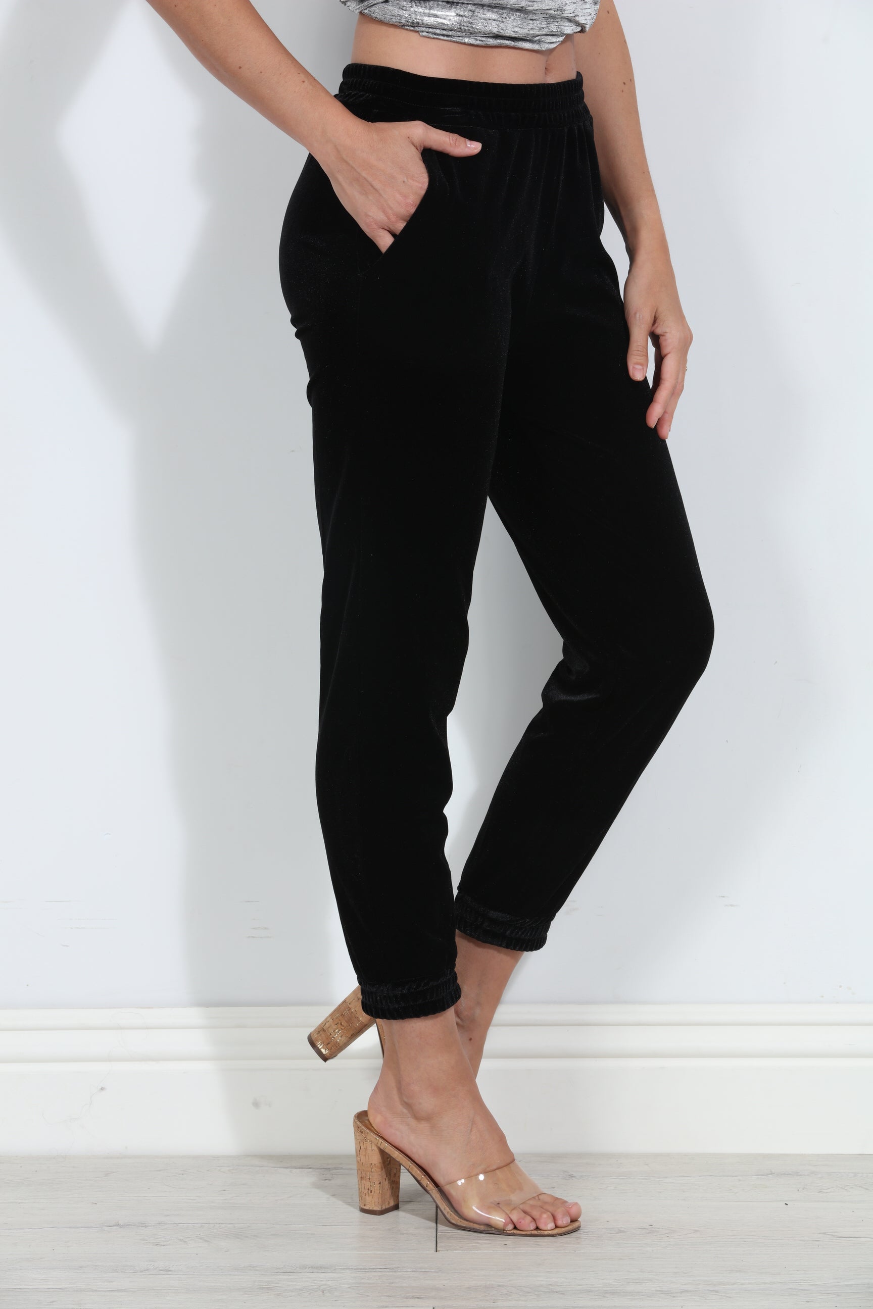 Black Velvet Joggers-BEST SELLERS