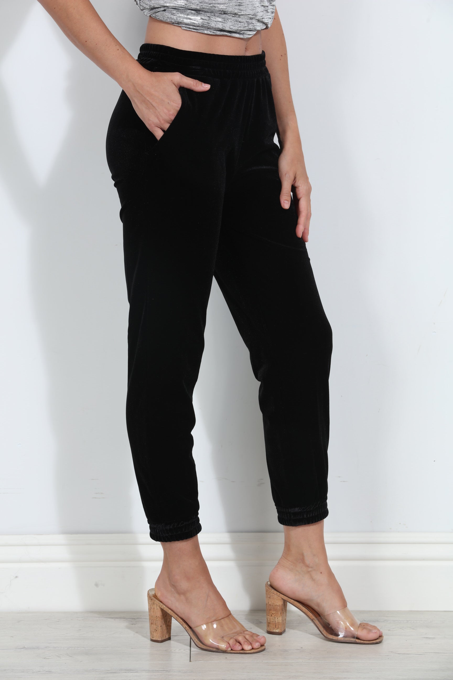 Black Velvet Joggers-BEST SELLERS