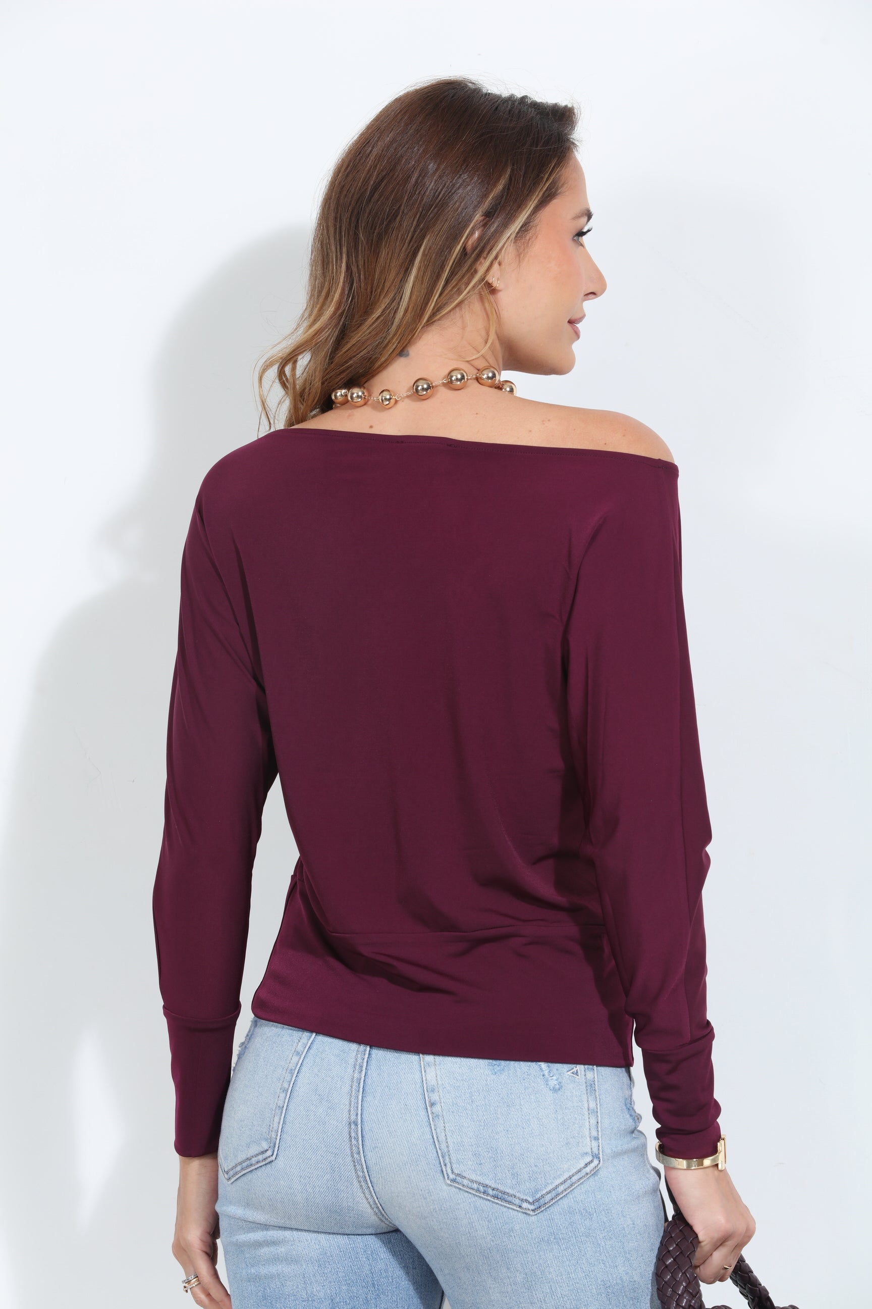 Eggplant ITY Dolman Sleeve Top-BEST SELLER