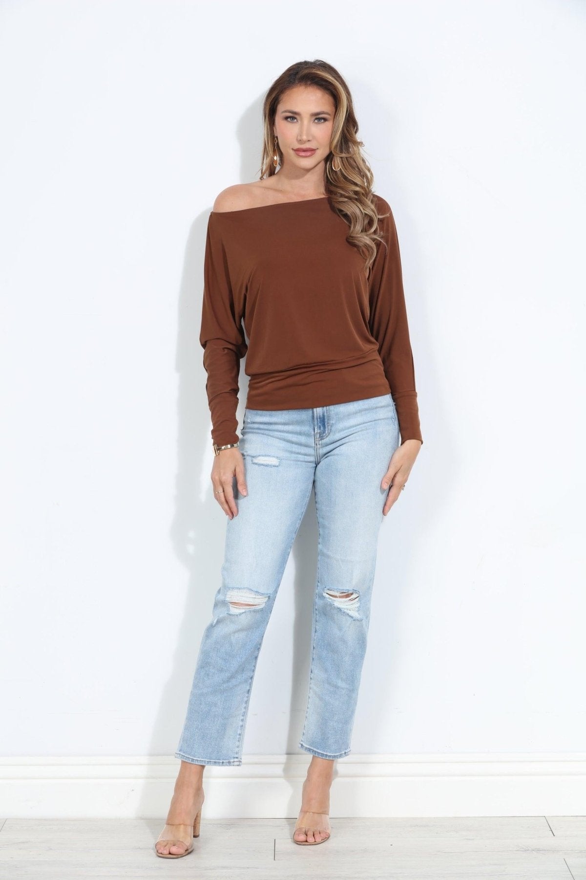 Copper ITY Dolman Sleeve Top-BEST SELLER