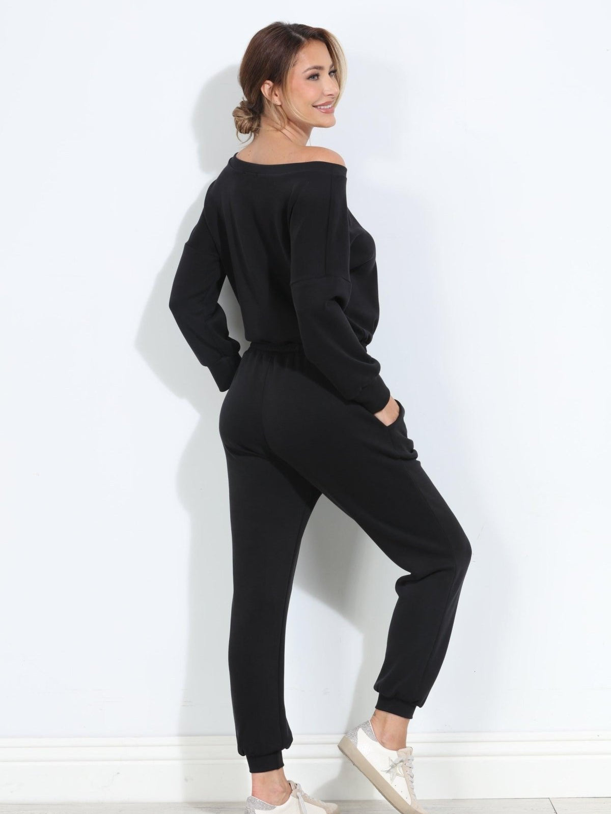 Black Soft Stretch Jumpsuit-BEST SELLER