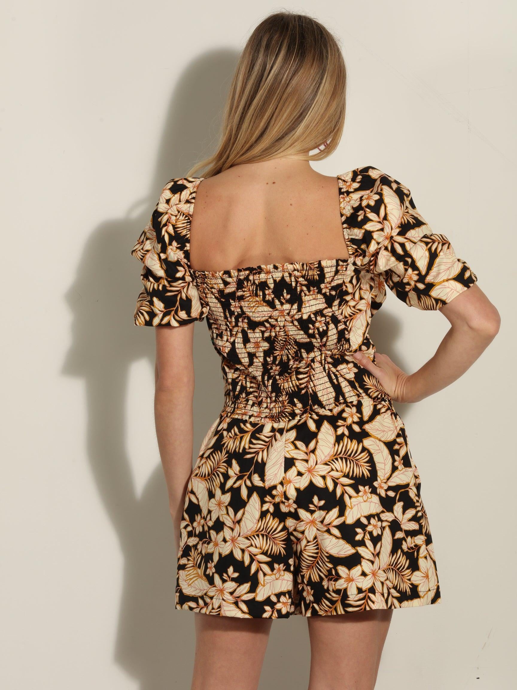 Polly Poplin Puff Sleeve Blouse-FINAL SALE