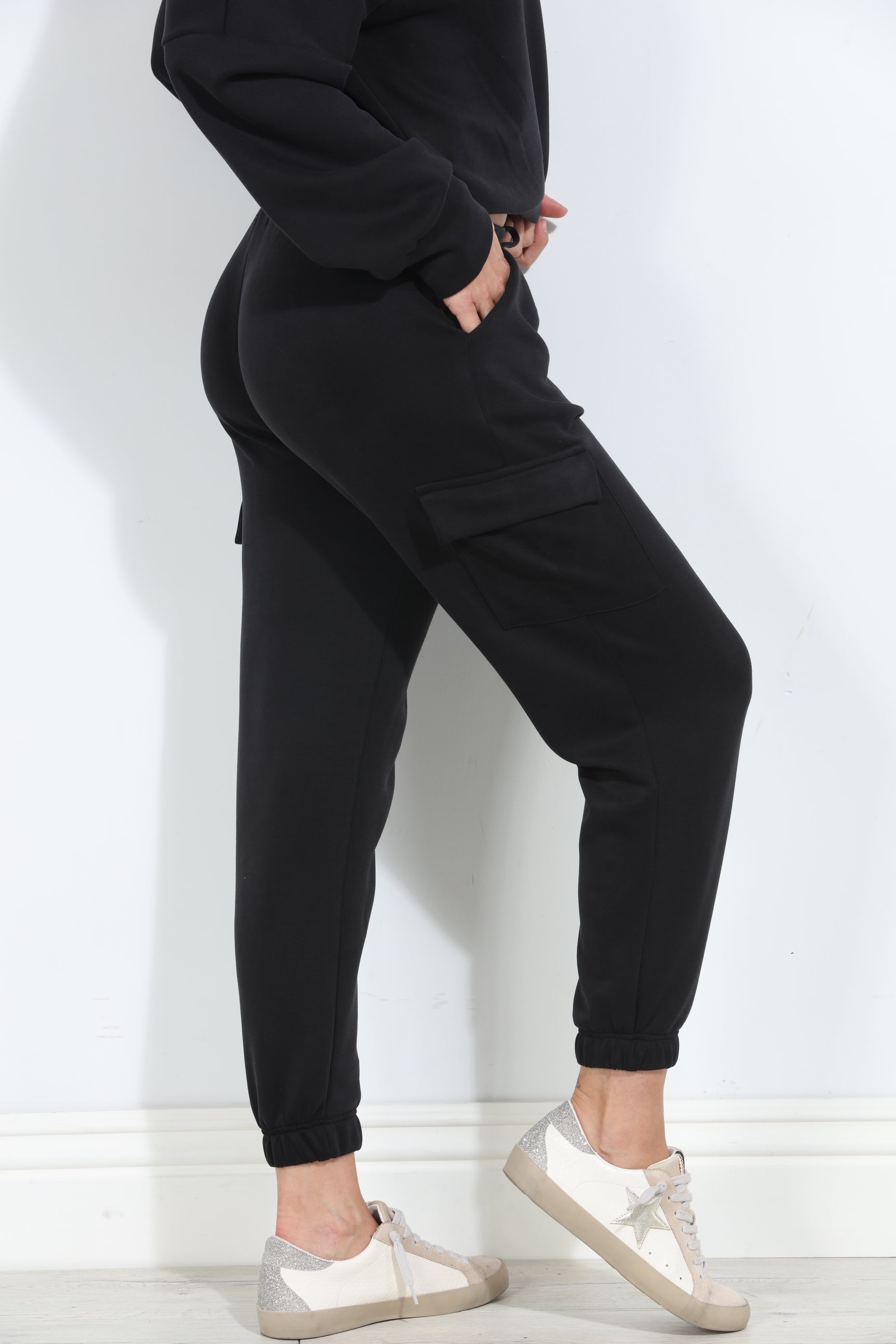 Black Soft Stretch Joggers-BEST SELLER