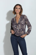 Marto Surplice Pleated Top-FINAL SALE