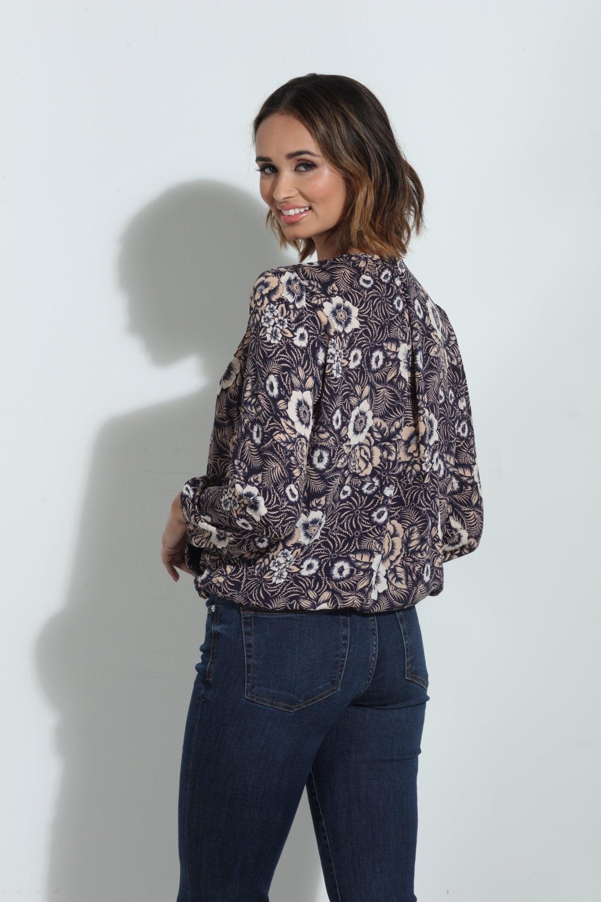 Marto Surplice Pleated Top-FINAL SALE