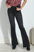 Unpublished Distressed Janet Flare Jean- Black - FINAL SALE