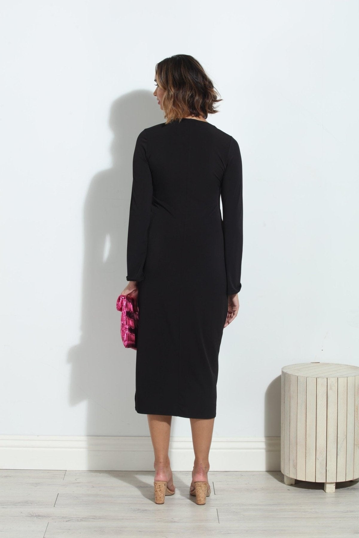 Black Bell Keyhole Dress