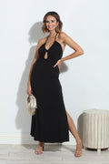 Black Keyhole Maxi Dress- Best Seller