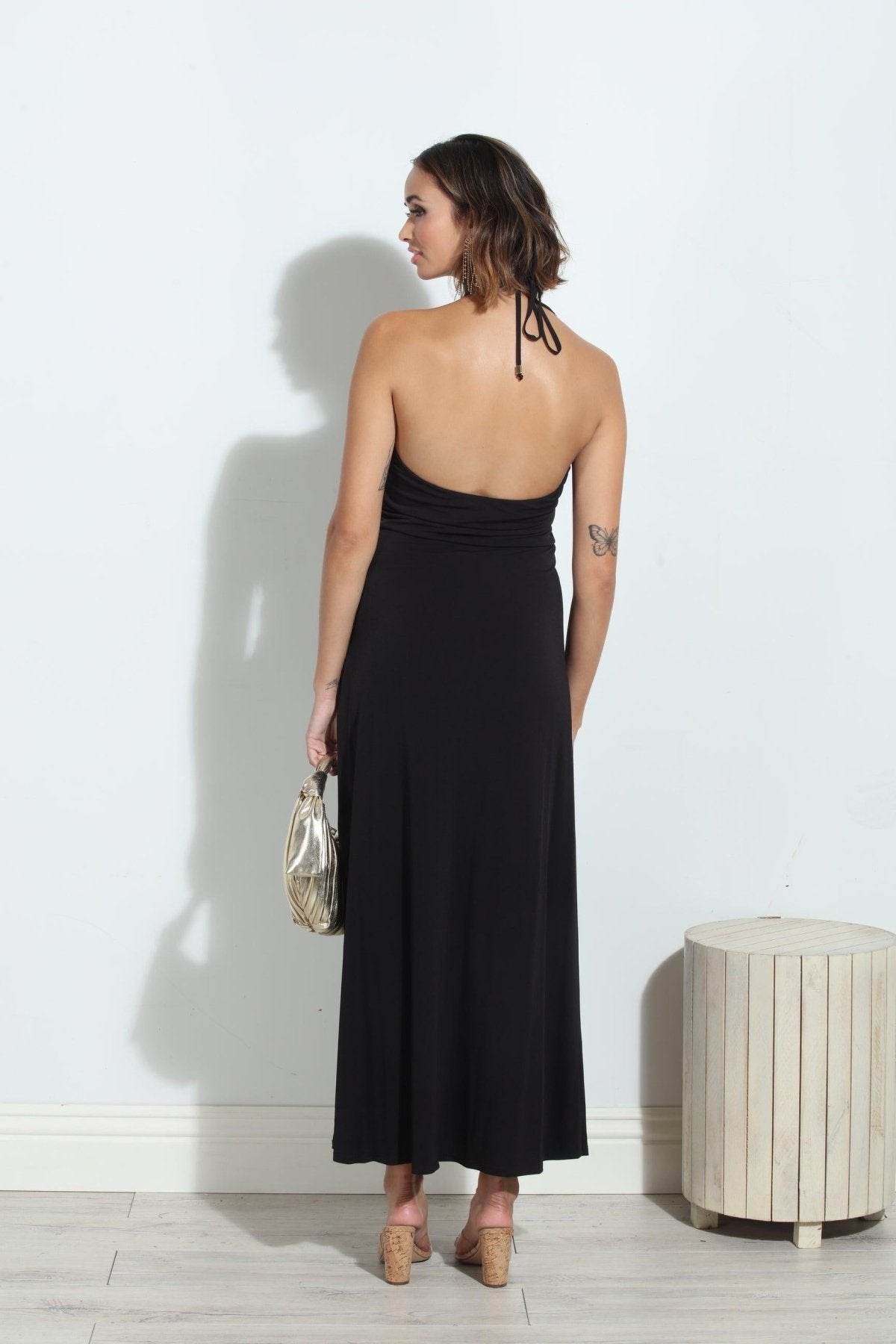 Black Keyhole Maxi Dress- Best Seller XS Black Keyhole Maxi Dress- Best Seller XS