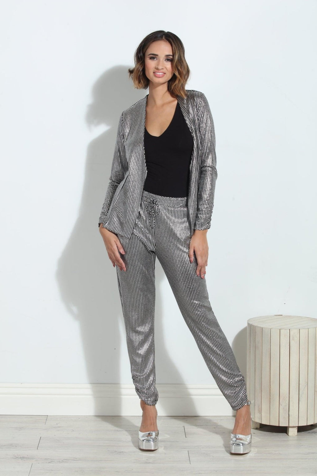Priya Foil Jacket-FINAL SALE