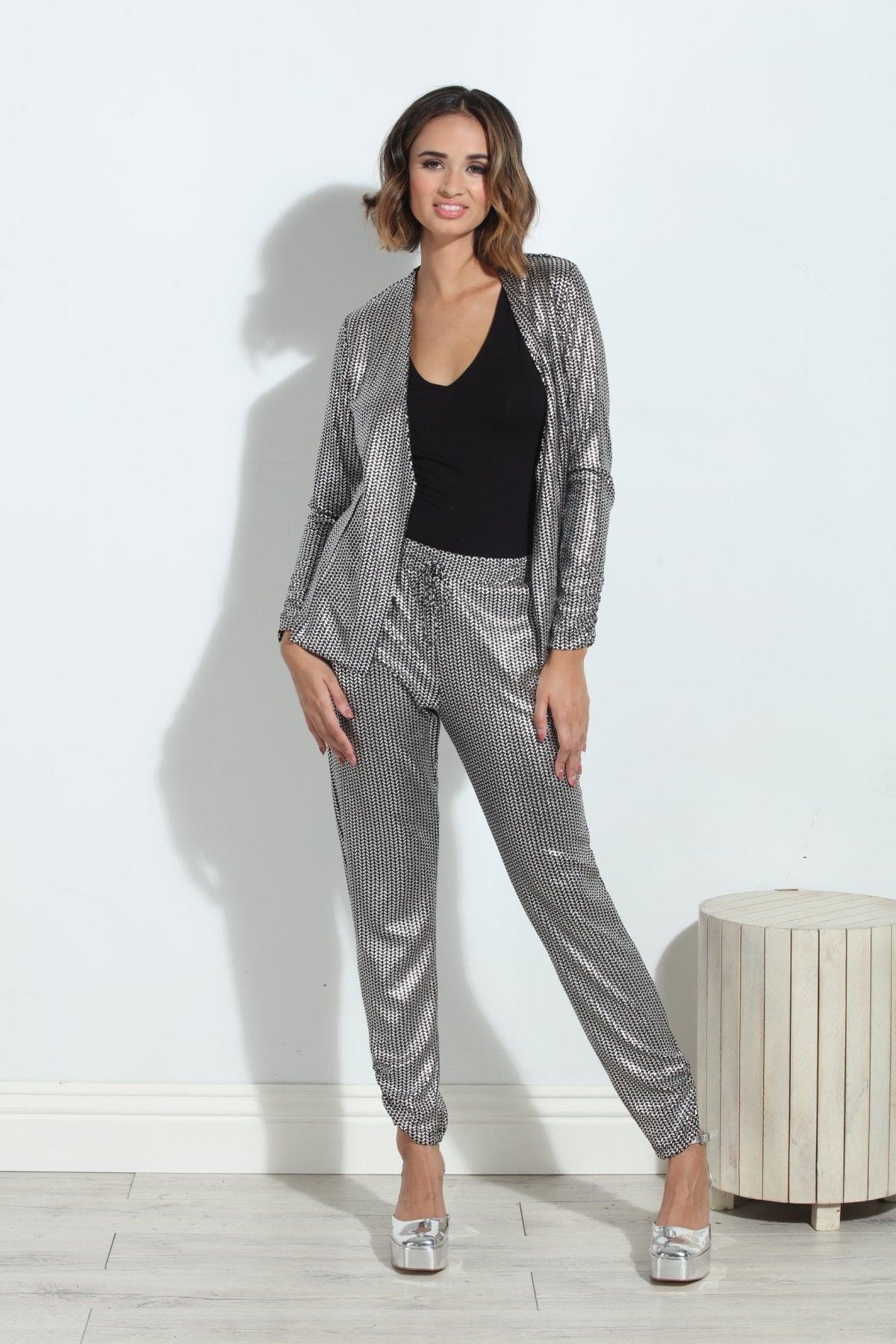 Priya Foil Jacket-FINAL SALE