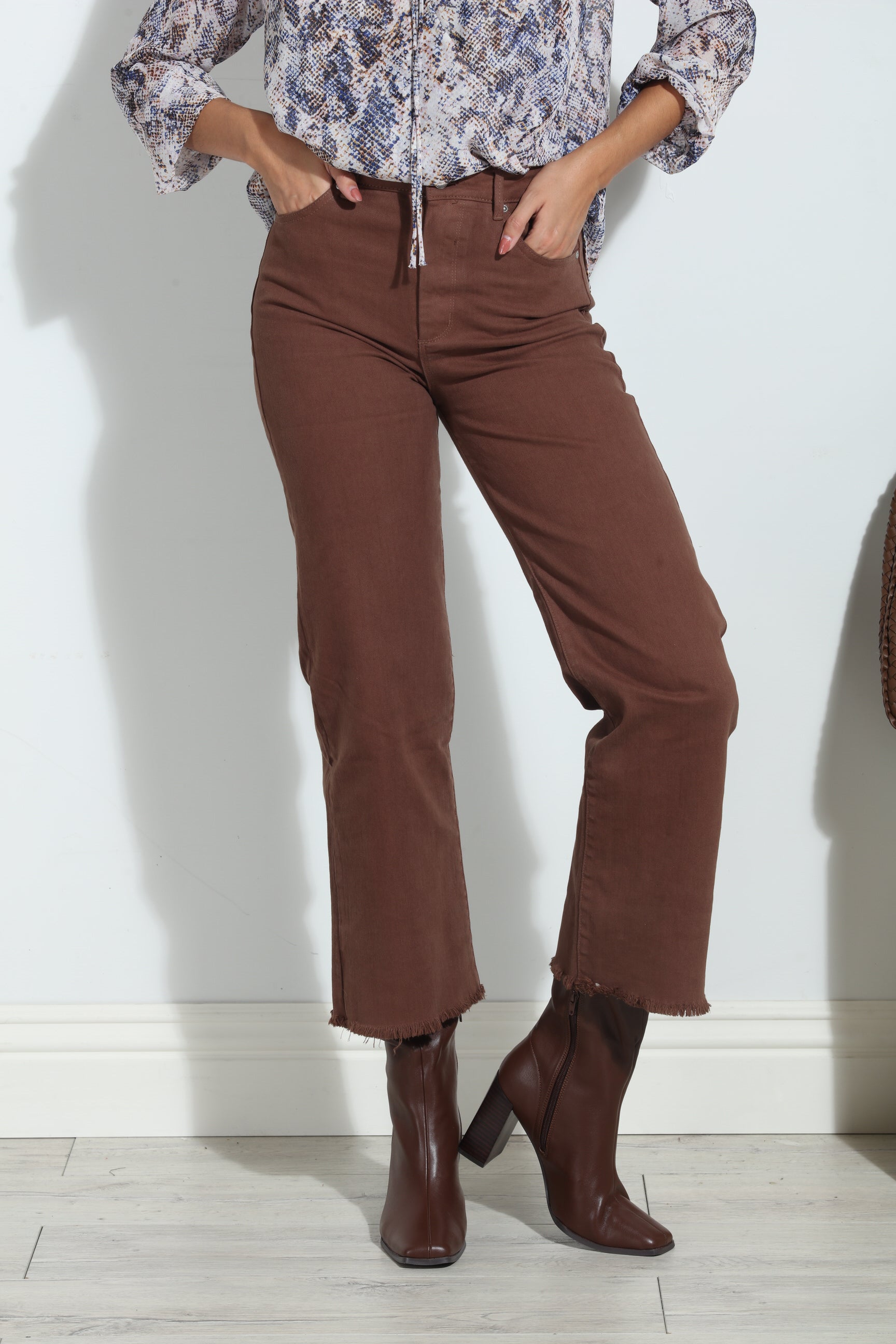 TRCTR- Alice High Rise Jeans -Peppercorn