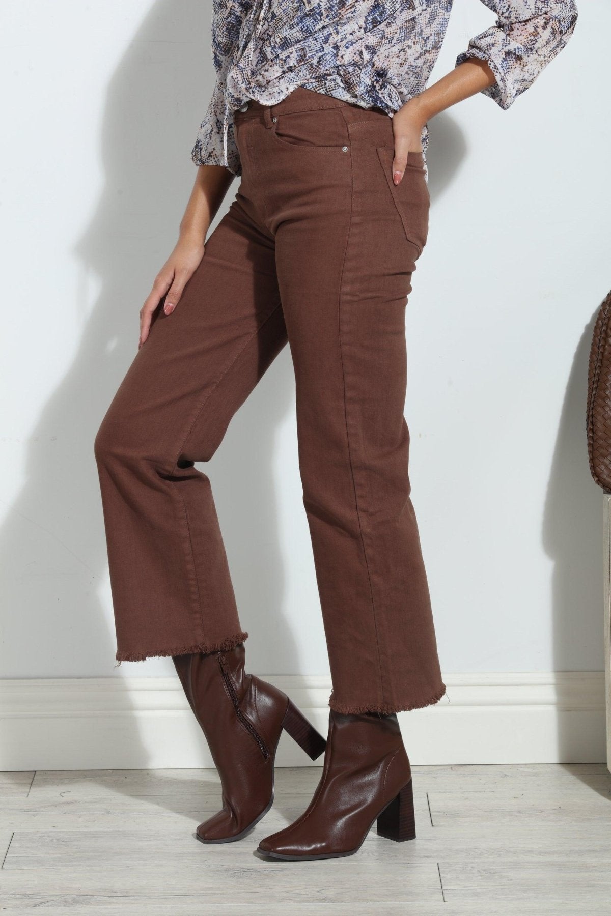 TRCTR- Alice High Rise Jeans -Peppercorn- FINAL SALE