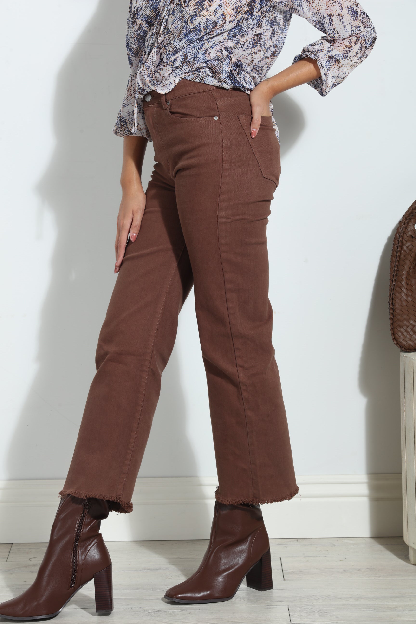 TRCTR- Alice High Rise Jeans -Peppercorn