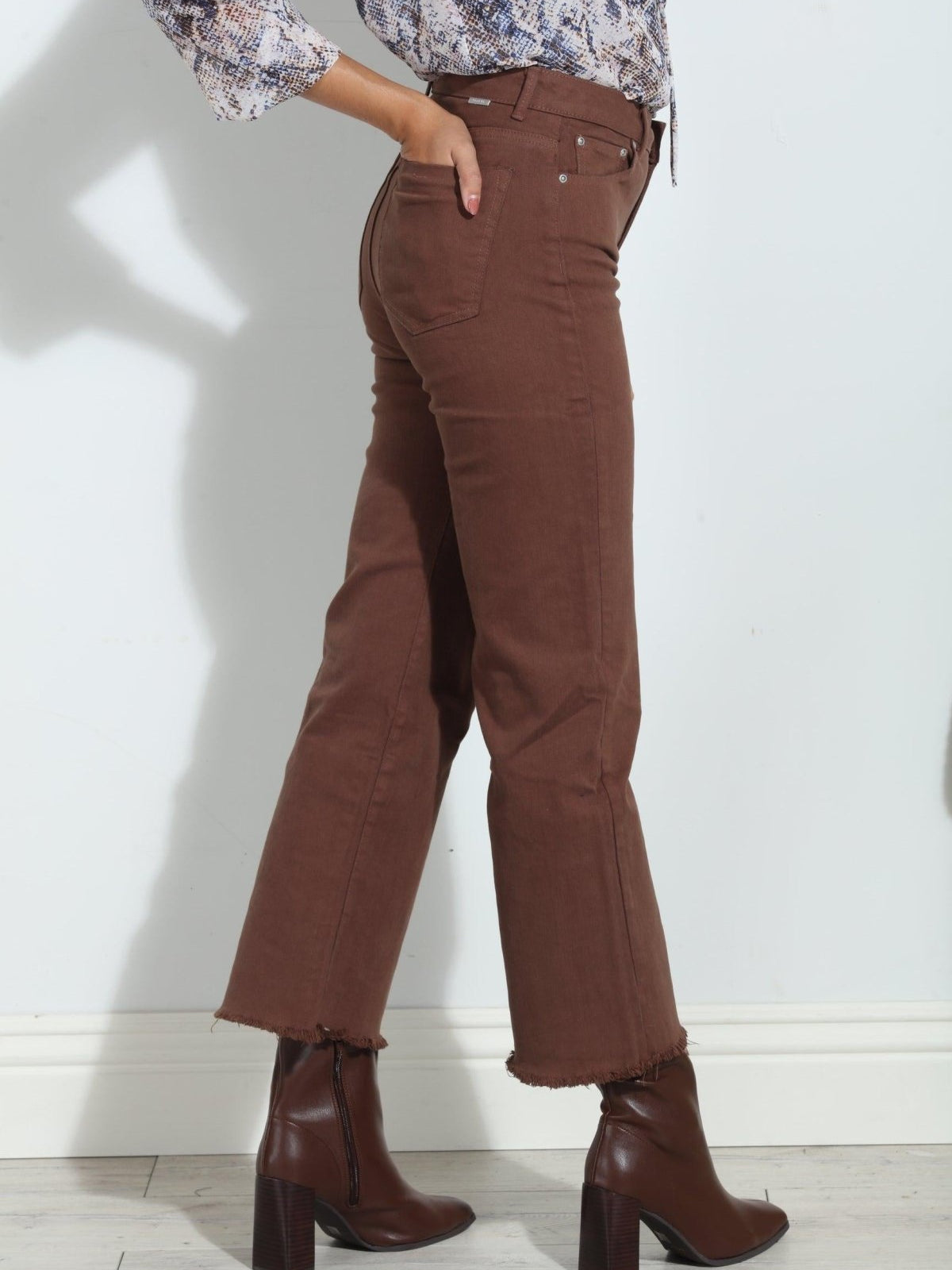 TRCTR- Alice High Rise Jeans -Peppercorn- FINAL SALE