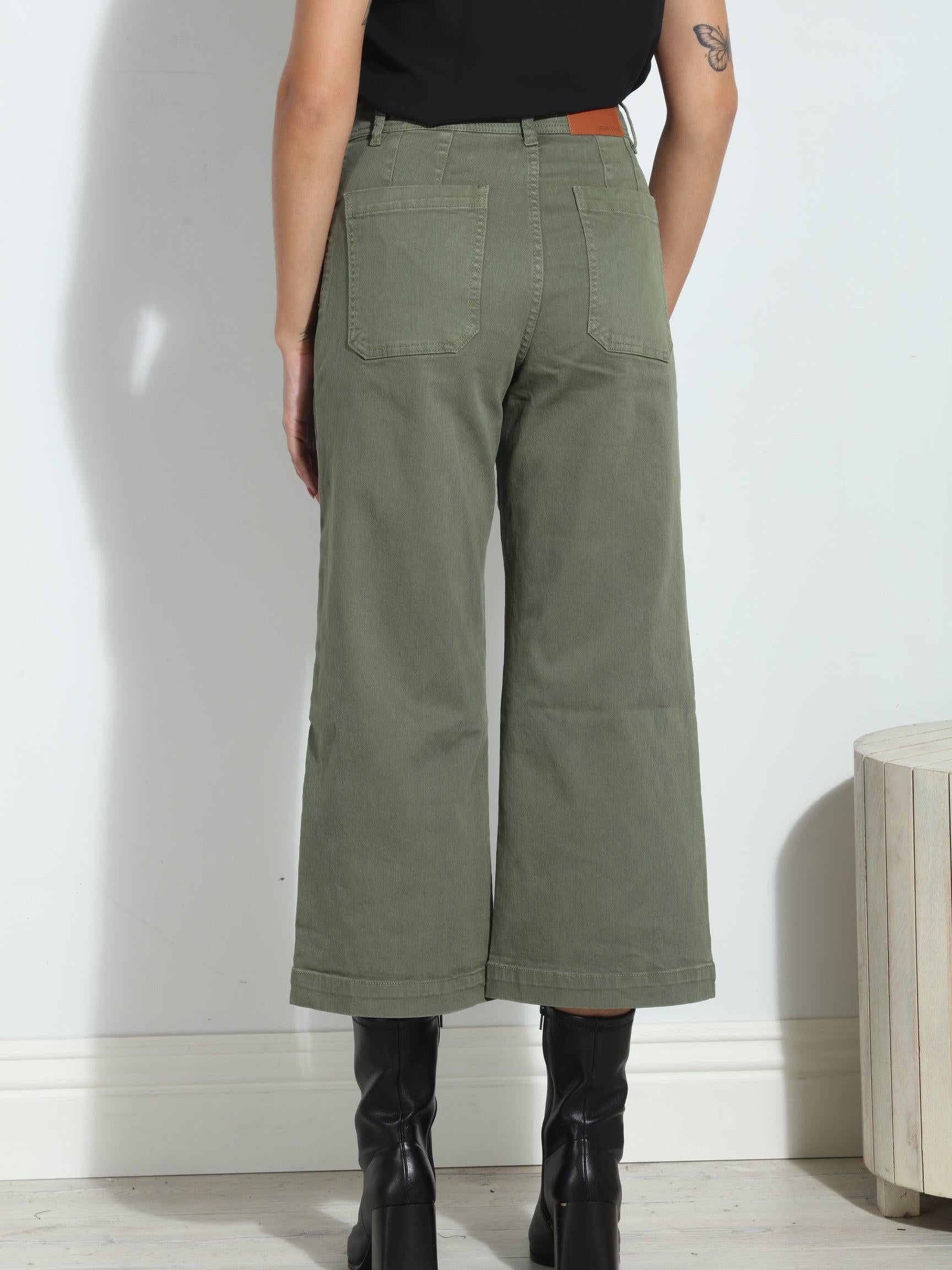 Unpublished Gemma Olive Cropped  Pant-FINAL SALE