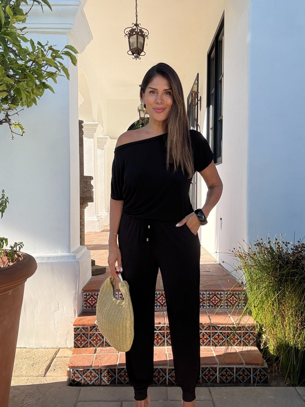 Black ITY Off The Shoulder Jumpsuit-BEST SELLER
