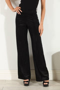 Lucio Velvet Palazzo Leg Pants-FINAL SALE