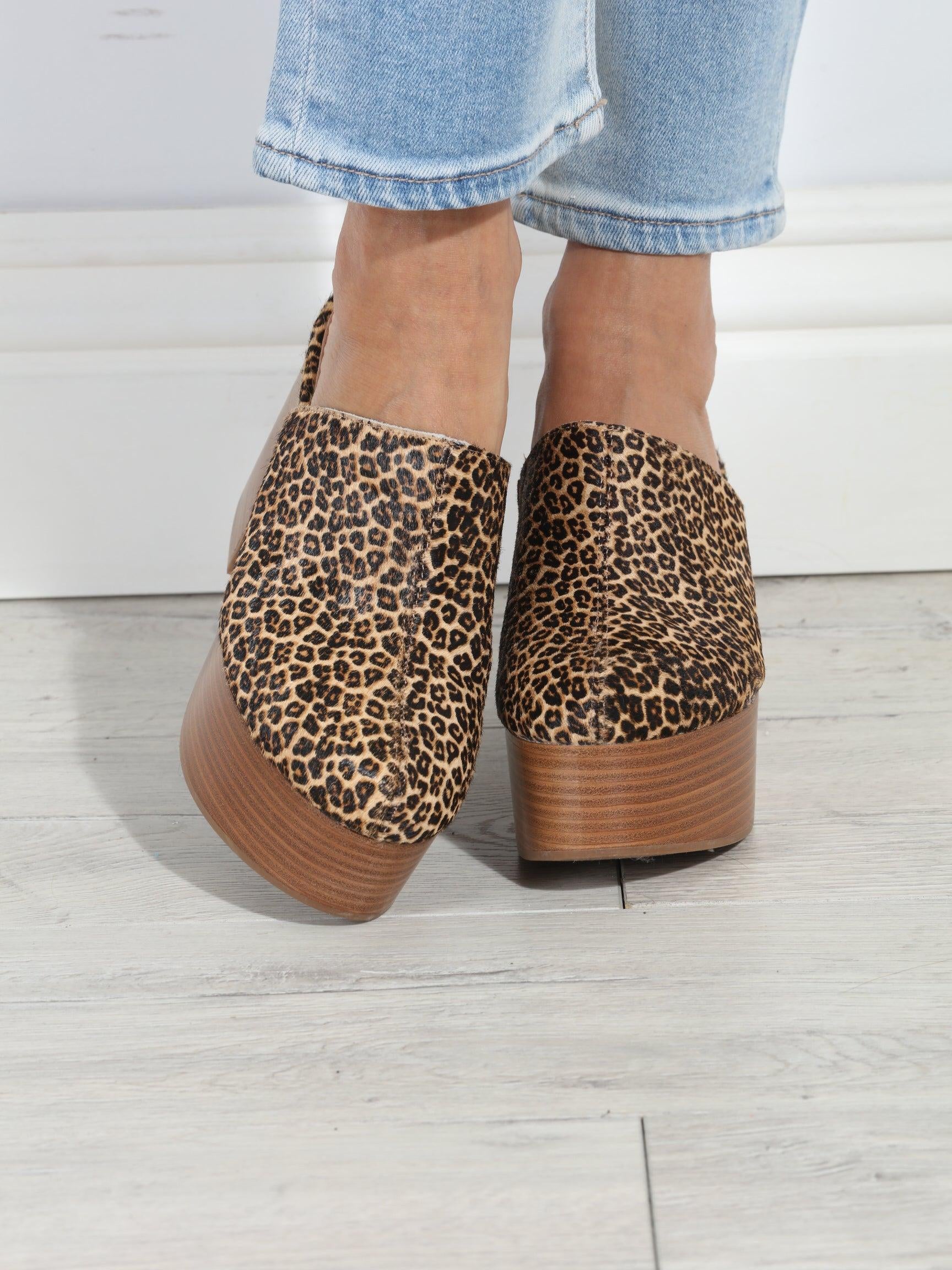 Isolda Leopard Clog-BEST SELLER