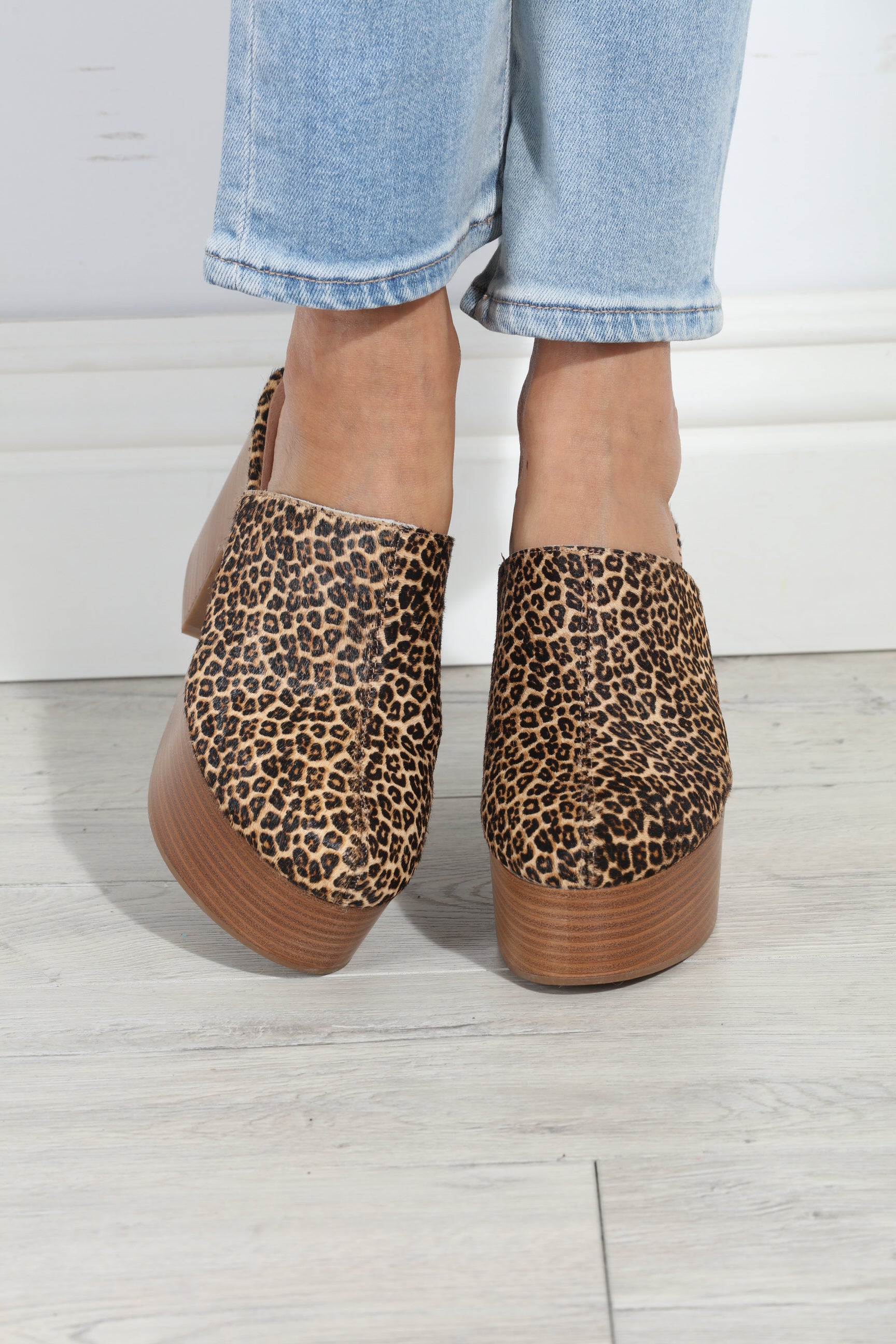 Isolda Leopard Clog-BEST SELLER