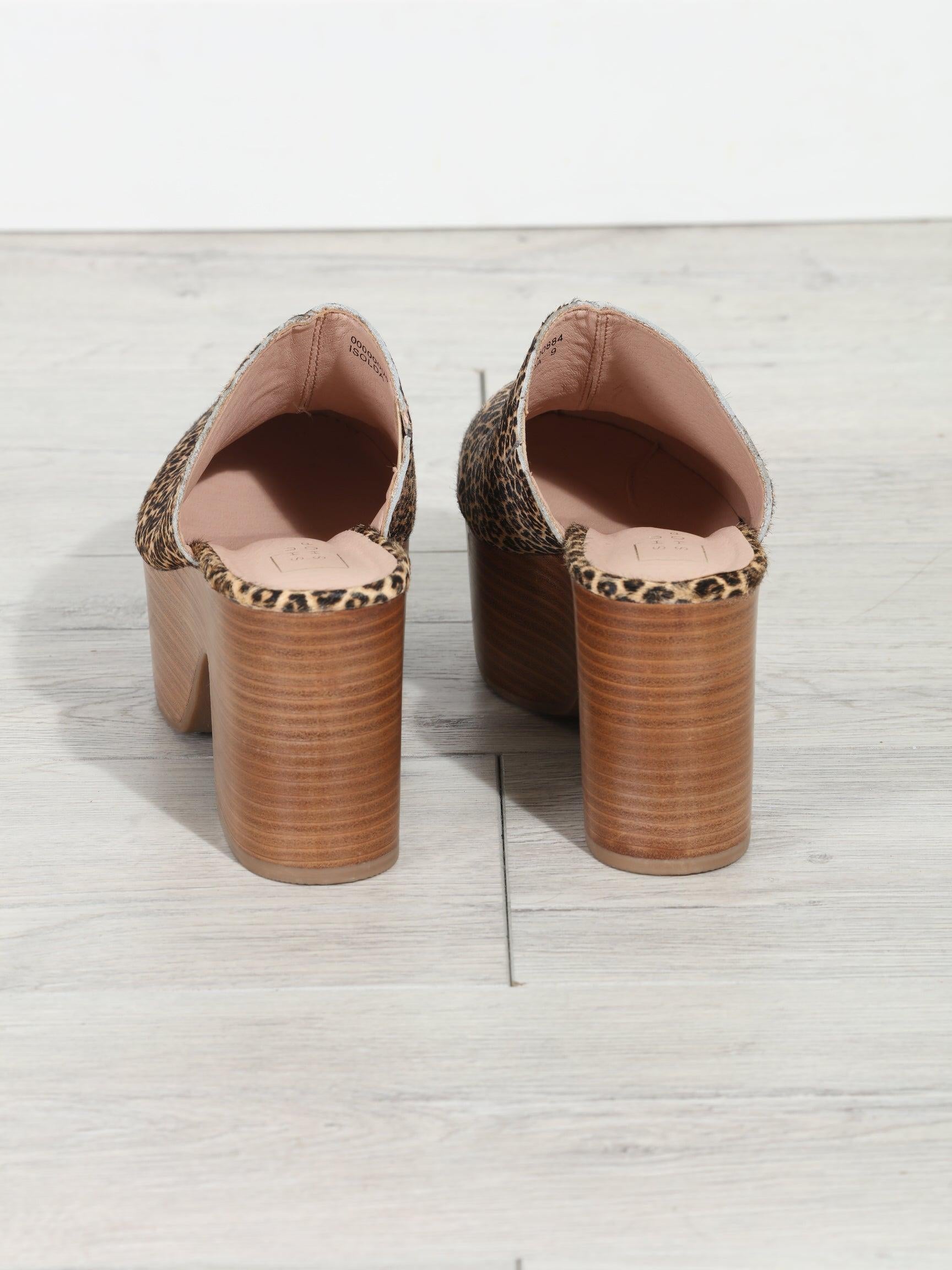 Isolda Leopard Clog-BEST SELLER