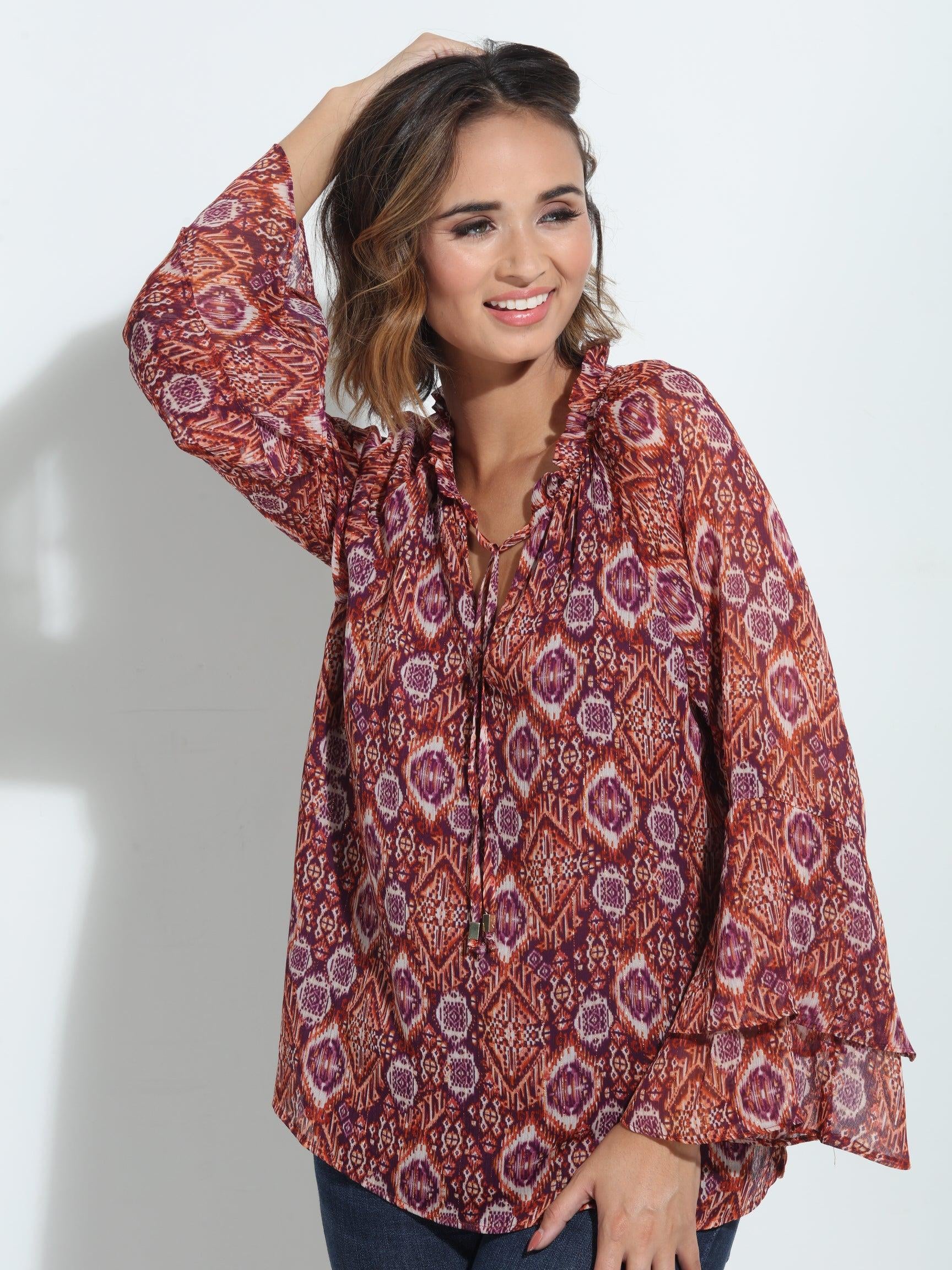 Nelly Flare Boho Sleeve Blouse-FINAL SALE