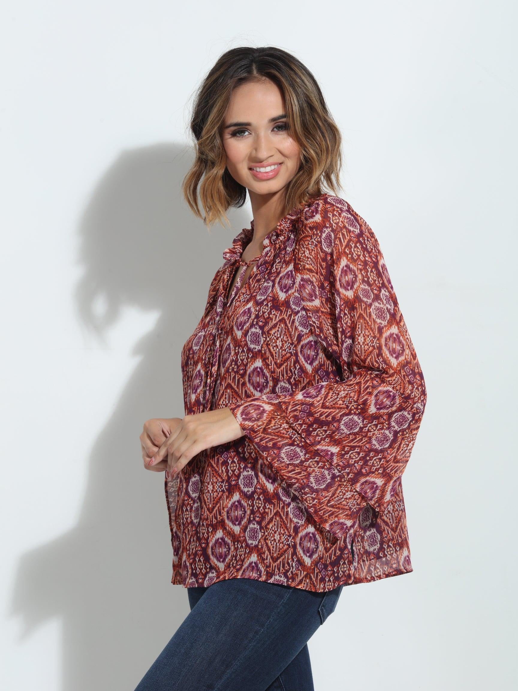 Nelly Flare Boho Sleeve Blouse-FINAL SALE