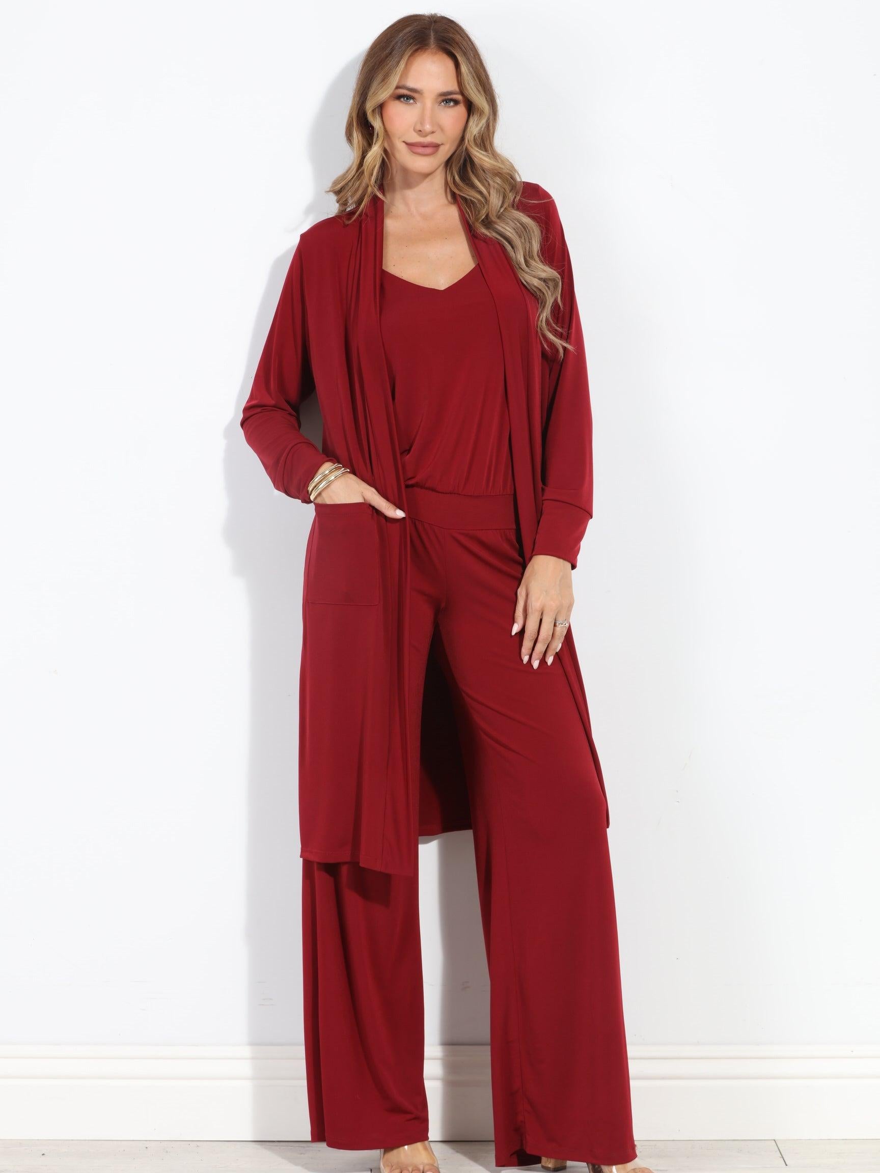 Burgundy Relaxed Lux Cardigan-NEW STYLE✨